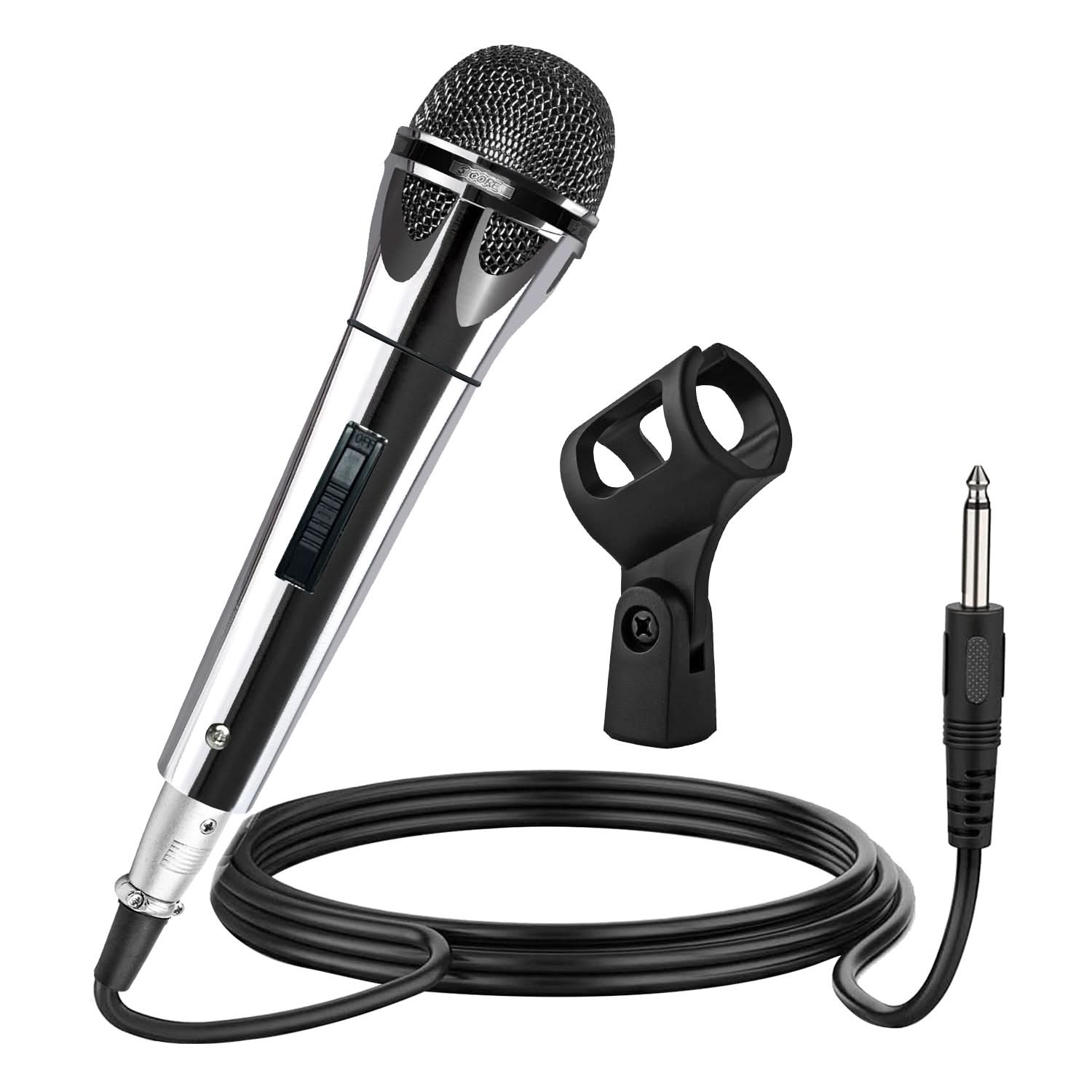 Shure Mic Sm58 - ไมโครโฟนไดนามิก 5 คอร์ XLR สำหรับคาราโอเกะ ร้องเพลงในสตูดิโอ
