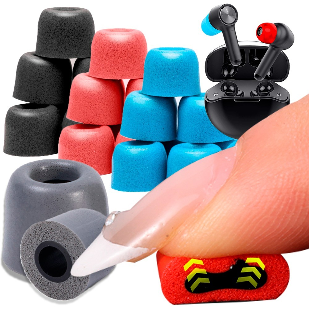 Earphone Foam Tip - 6-1 คู่ S/M/L โฟมเมมโมรี่แบบนุ่มหูฟังที่ปิดหู หูฟังเมมโมรี่โฟม ลดเสียงรบกวน