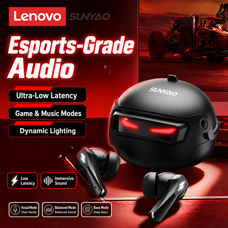 Bluetooth Headset On Ear - เลือกหูฟังเกมมิ่ง Lenovo GT101 ไร้สาย Bluetooth 6.0