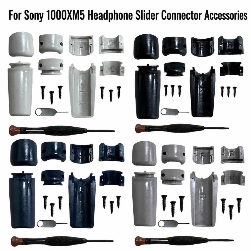 Sony Headphone Wh-1000Xm5 - ชุดซ่อมบานพับหูฟังพลาสติกพร้อมเครื่องมือถอดประกอบ ข้อต่อแขนหูฟัง อะไหล่เปลี่ยนแขนหูฟังสำหรับ Sony WH 1000XM5