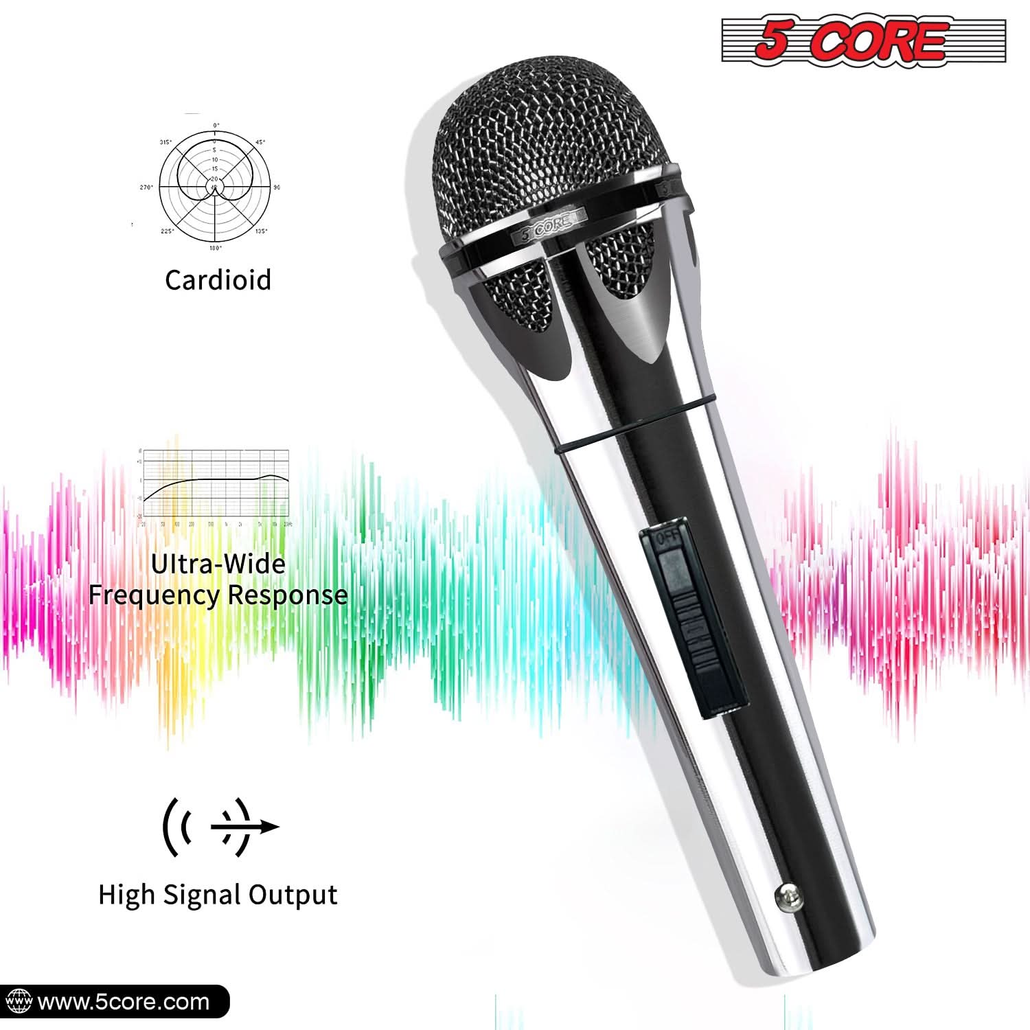 ไมโครโฟนไดนามิก 5 คอร์ XLR สำห - Shure Mic Sm58 บทวิจารณ์และราคา