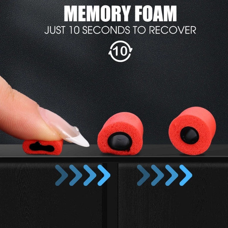 1-6 คู่ Soft Memory Foam หูฟัง - Earphone Foam Tip บทวิจารณ์และราคา