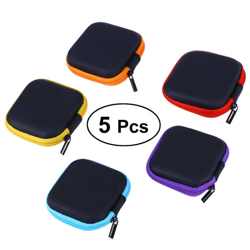5 ชิ้น กล่องเก็บหูฟัง กระเป๋าพ - Headphone Case Hard บทวิจารณ์และราคา