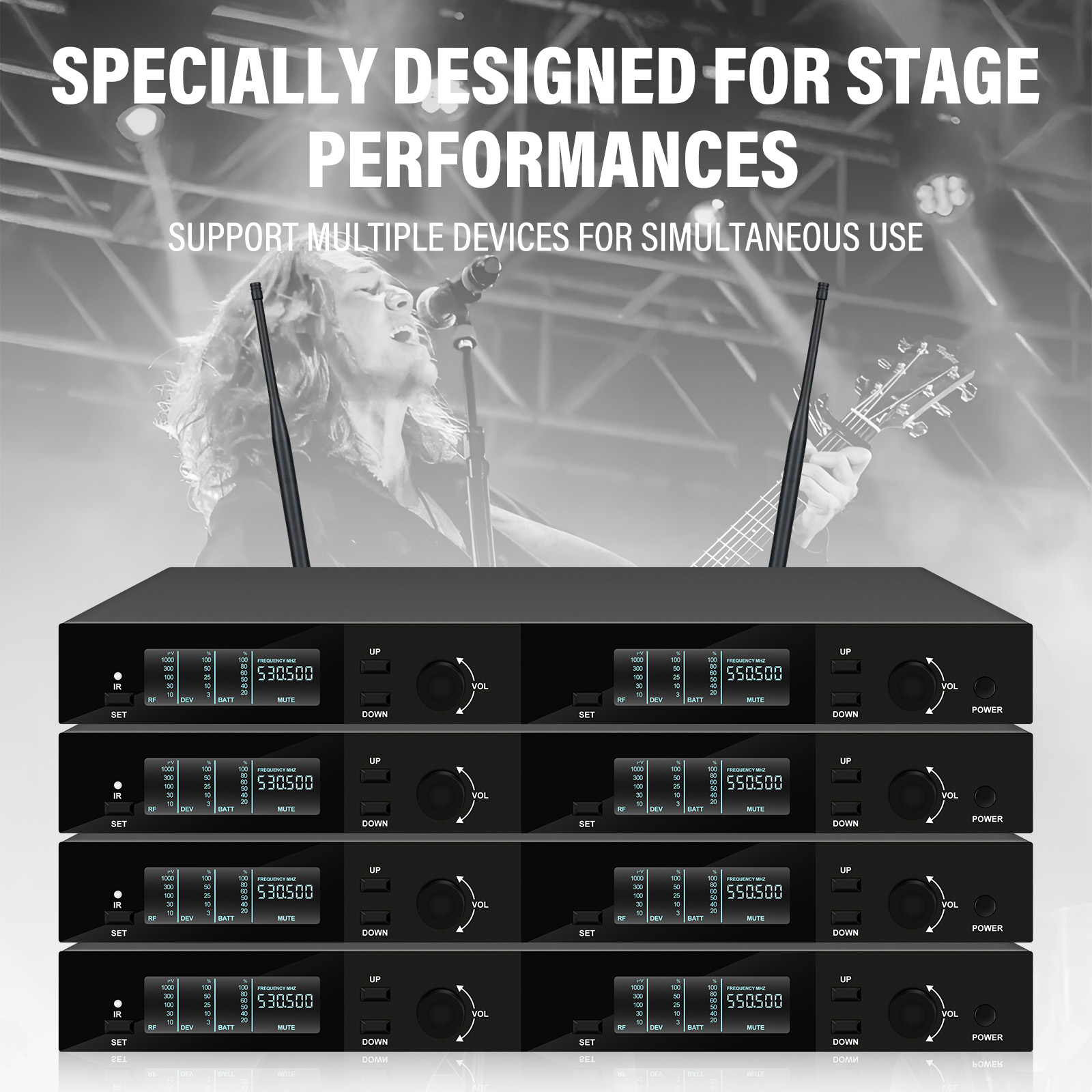 ระบบไมโครโฟนไร้สาย UHF คู่ ไมโ - Shure Mic Sm58 บทวิจารณ์และราคา
