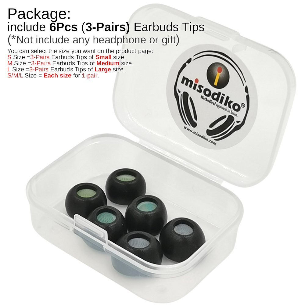 Misodiko อัพเกรดรูปไข่หน่วยควา - Earphone Foam Tip บทวิจารณ์และราคา