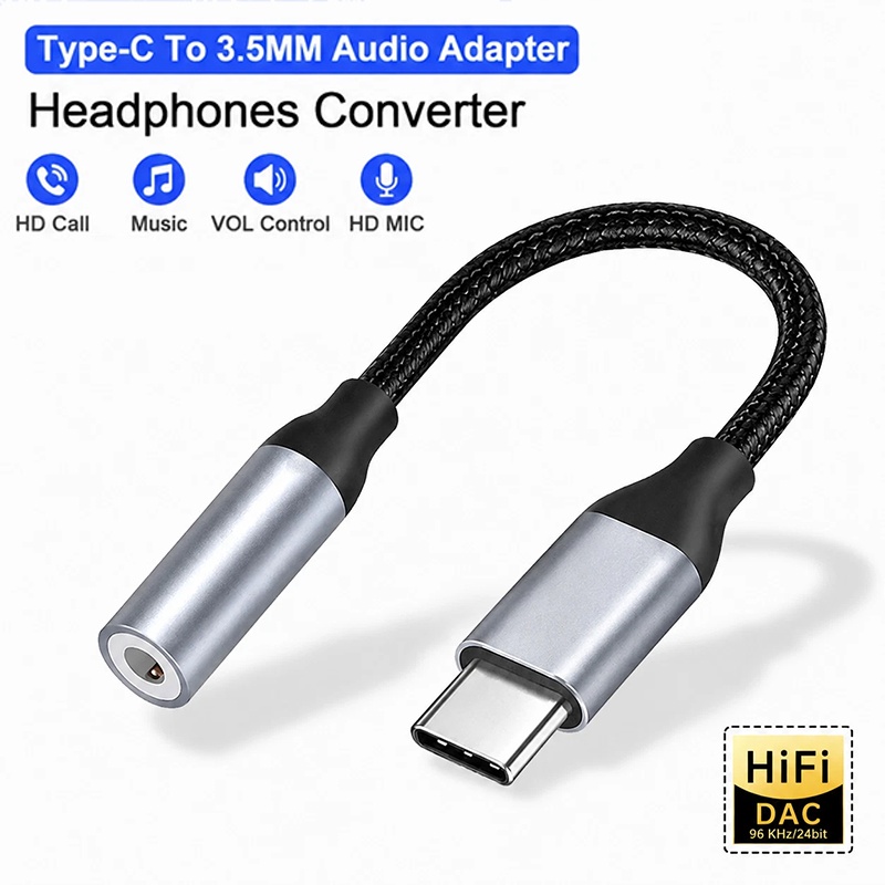 อะแดปเตอร์แจ็คหูฟัง USB-C ขนาด - Audiophile Headphone Wired บทวิจารณ์และราคา