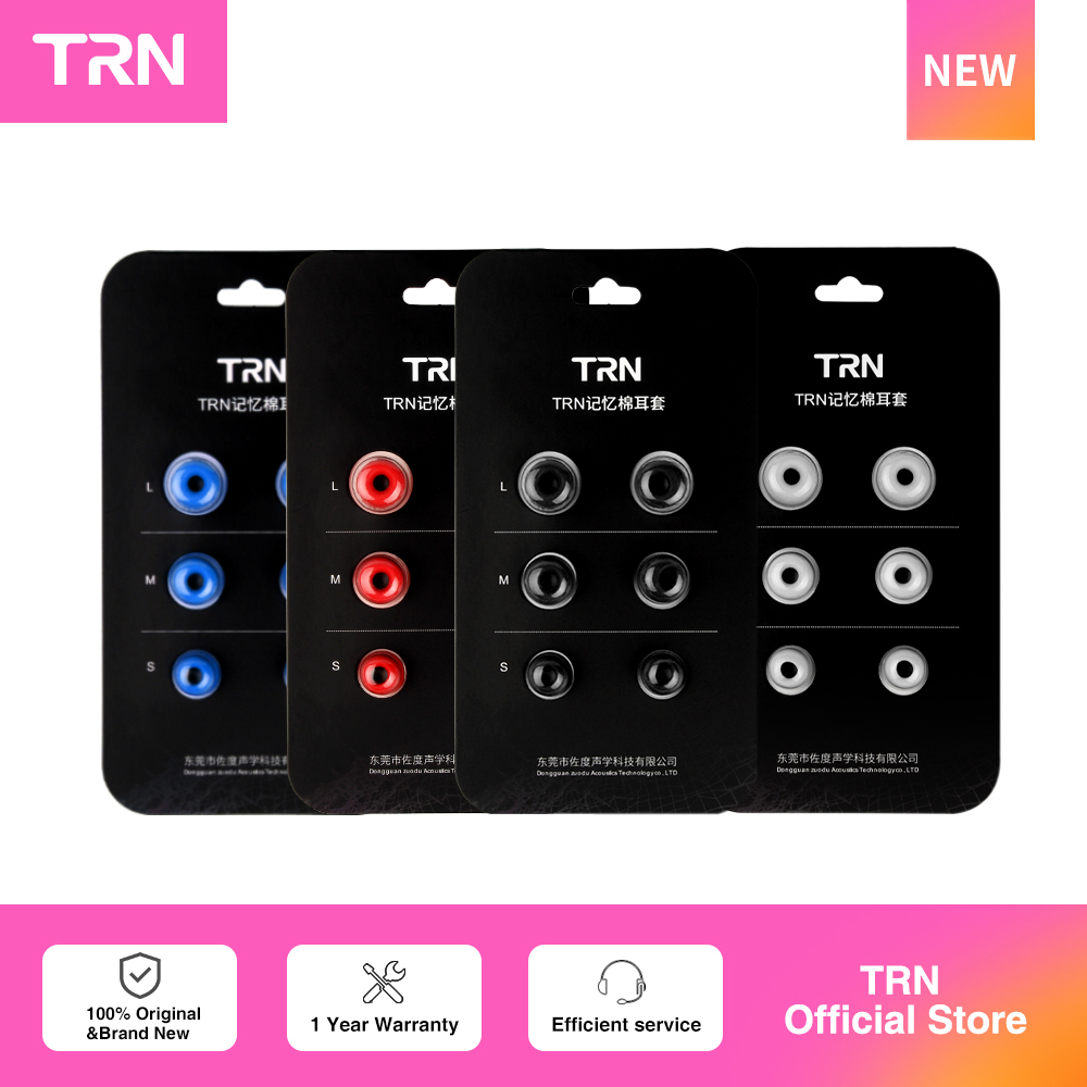 TRN 3 คู่ (6 ชิ้น) หูฟังหน่วยค - Earphone Foam Tip บทวิจารณ์และราคา
